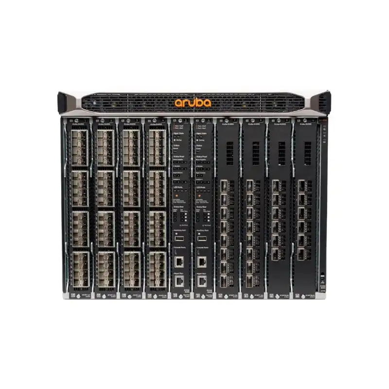 HPE Aruba 8400 8-slot Chassis - Commutateur - 32 x 10 Gigabit Ethernet + 6 x 40 Gigabit - 100 Gigabit QSF... (JL376AABB)_1